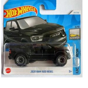 Hot Wheels Marka 1/64 Ölçek 2020 Ram 1500 Rebel Siyah Özel Renk Model Oyuncak Araba