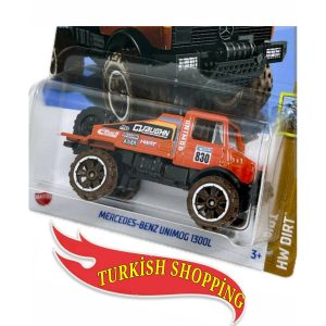 Hot Wheels Marka 1/64 Ölçek Mercedes Benz Unimog 1300L Model Oyuncak Araba