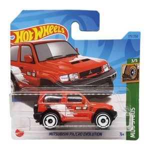 Hot Wheels Marka 1/64 Ölçek Tekli Regular Arabalar HKG47 Mud Studs / Mitsubishi Pajero Evolution Kırmızı Model Oyuncak Araba