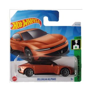 Hot Wheels Marka 1/64 Ölçek Tekli Regular Arabalar HTD32 Hw Green Speed / Delorean Alphas Model Oyuncak Araba