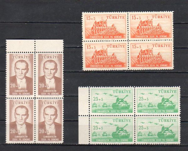 1958 Europa CEPT MNH Dörtlü Blok