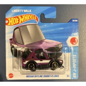 Hot Wheels Marka 2025 Tekli Araba Nissan Skyline 2000GT-R Lbwk Mor Model Oyuncak Araba