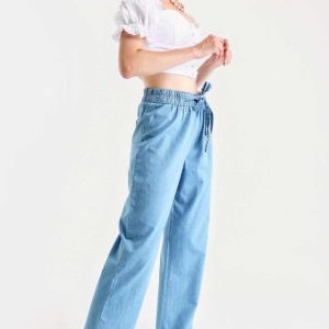 6469 BOL PAÇA JEANS PANTOLON - Mavi