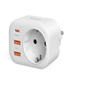 Ac-115 2500w 3.4a 2usb 1type-c 1soket Akım Korumalı Şarj Adaptörü Priz Çoğaltıcı