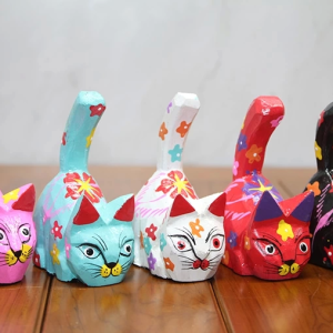 Ahşap 5'li Kedi Seti Polos:11