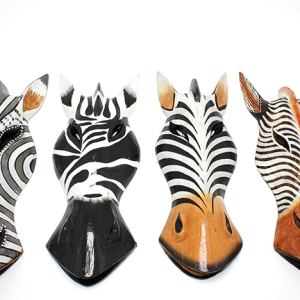 Ahşap Zebra Mask 30 Cm 3galıleo-3