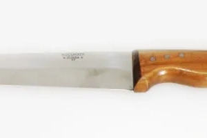 Bursa Kalın Küt Kasap Bıçağı No:4, 20 Cm - Ahşap Sap