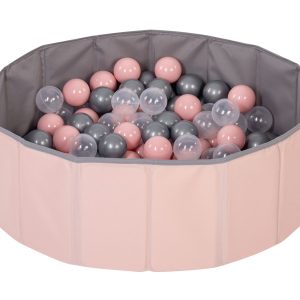 Comfymax Katlanır Pembe Oyun Alanı ve Top Havuzu – 100 Top