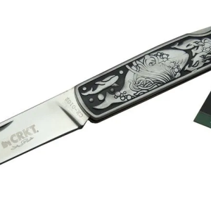 Cr 0102 Kamp Çakı 20 Cm - Balık Desenli Metal Sap, Kılıflı, Kutulu