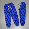 Erkek Bape Shark Dijital Baskılı Eşofman Altı - Mavi