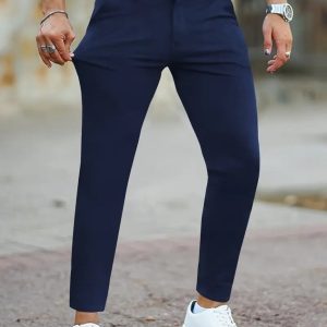 Erkek Cepli Slimfit Atlas Pantolon