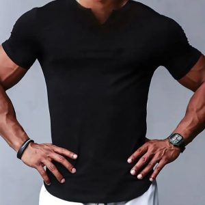 Erkek Kısa Kollu V Yaka Süprem T-shirt