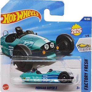 Hot Wheels Marka Eser Wheels - Morgan Super 3 - Factory Fresh 1/5 - HYW13 - Short Card - Morgan Motor Company - turku Model Oyuncak Araba