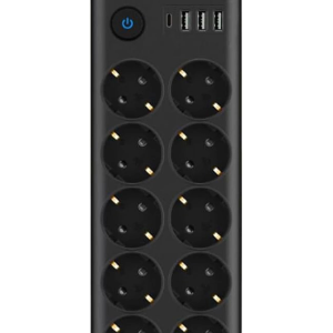 Ftr14 Type-c Girişli Akım Korumalı 10’lu Priz, 3 Usb