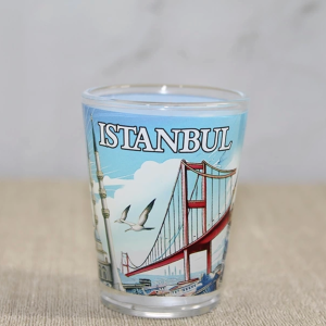 İstanbul Temalı Cam Shot Bardak Alk4357