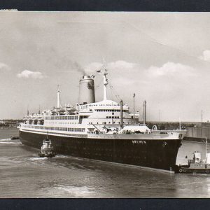 1938 D. Bremen Buharlı Gemisi Gemi Gamgalı-Bremen - New York Seferi (NDL=Nord Deutscher Lloyd)