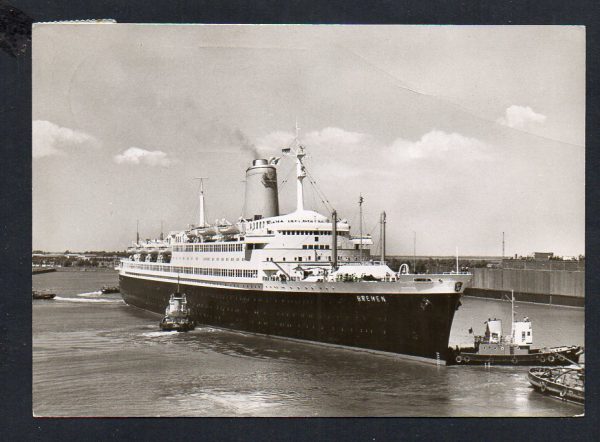 1938 D. Bremen Buharlı Gemisi Gemi Gamgalı-Bremen - New York Seferi (NDL=Nord Deutscher Lloyd)