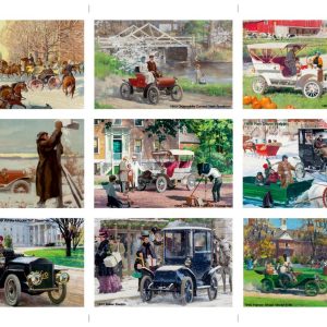 Klasik Otomobiller Temalı Kartpostal Seti-2