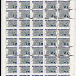 1965 Türk Donanma Cemiyeti MNH Tam Takım Tabaka