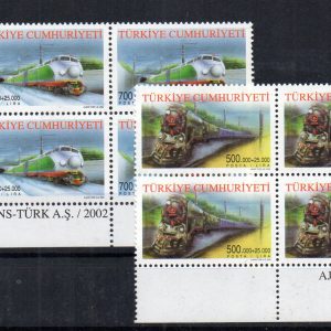 2002 Taşıtlar MNH Dörtlü Blok