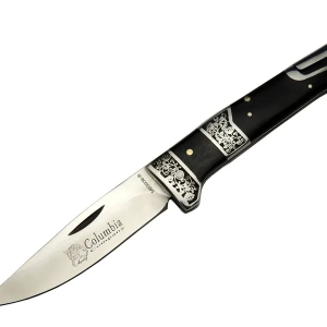 Mb3936b Siyah Av / Kamp Çakısı 20cm- Manuel, İşlemeli, Kemerlikli, Ahşap Sap