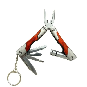 P 1172 Ahşap Mini Çok Amaçlı Pense / Çakı 7cm - Ahşap Metal Sap (multitool)