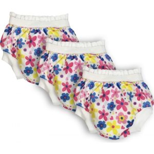 Sema Baby 3'lü Desenli Lüks Alıştırma Külodu  No.3 20-25 kg - Flowers