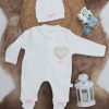 Sema Baby Pamuklu Bebek Tulum Seti 0-3 Ay - Love