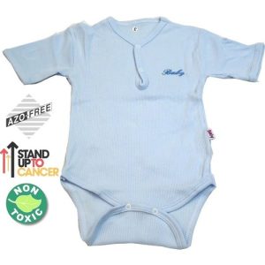 Sema Baby Yarım Kol Kaşkorse Badi (Body) - Mavi  6-12 Ay