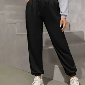 Unisex Basic Eşofman Altı - Siyah