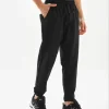 Unisex Lastik Paçalı Eşofman Altı - Siyah
